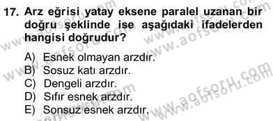 Turizm Ekonomisi Dersi 2012 - 2013 Yılı (Vize) Ara Sınav Soruları 17. Soru