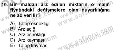 Turizm Ekonomisi Dersi 2012 - 2013 Yılı (Vize) Ara Sınav Soruları 19. Soru