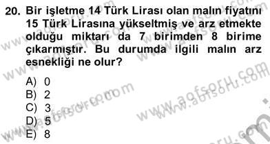 Turizm Ekonomisi Dersi Ara Sınavı Deneme Sınav Soruları 20. Soru