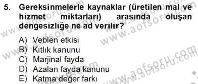 Turizm Ekonomisi Dersi 2012 - 2013 Yılı (Final) Dönem Sonu Sınav Soruları 5. Soru