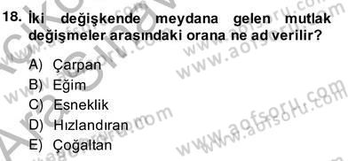 Turizm Ekonomisi Dersi Ara Sınavı Deneme Sınav Soruları 18. Soru
