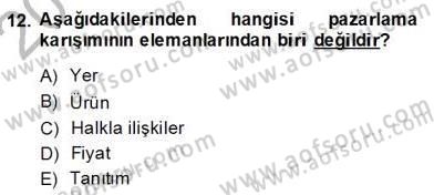 Turizm Ekonomisi Dersi 2013 - 2014 Yılı (Final) Dönem Sonu Sınav Soruları 12. Soru