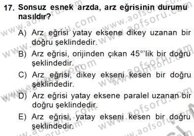 Turizm Ekonomisi Dersi Ara Sınavı Deneme Sınav Soruları 17. Soru