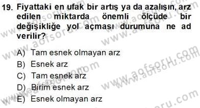Turizm Ekonomisi Dersi Ara Sınavı Deneme Sınav Soruları 19. Soru