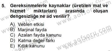 Turizm Ekonomisi Dersi 2014 - 2015 Yılı (Final) Dönem Sonu Sınav Soruları 5. Soru