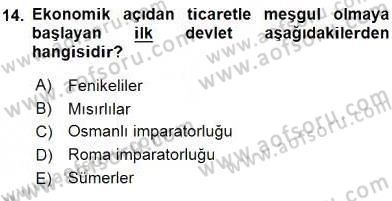 Turizm Ekonomisi Dersi Ara Sınavı Deneme Sınav Soruları 14. Soru