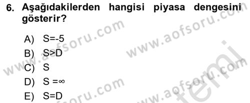 Turizm Ekonomisi Dersi Ara Sınavı Deneme Sınav Soruları 6. Soru