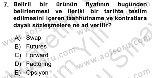 Turizm Ekonomisi Dersi 2021 - 2022 Yılı (Final) Dönem Sonu Sınav Soruları 7. Soru