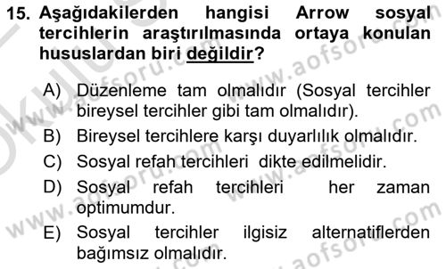 Turizm Ekonomisi Dersi 2021 - 2022 Yılı Yaz Okulu Sınav Soruları 15. Soru