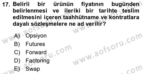 Turizm Ekonomisi Dersi 2021 - 2022 Yılı Yaz Okulu Sınav Soruları 17. Soru