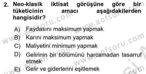 Turizm Ekonomisi Dersi 2021 - 2022 Yılı Yaz Okulu Sınav Soruları 2. Soru
