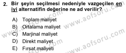Turizm Ekonomisi Dersi Ara Sınavı Deneme Sınav Soruları 2. Soru