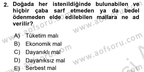 Turizm Ekonomisi Dersi 2022 - 2023 Yılı (Final) Dönem Sonu Sınav Soruları 2. Soru
