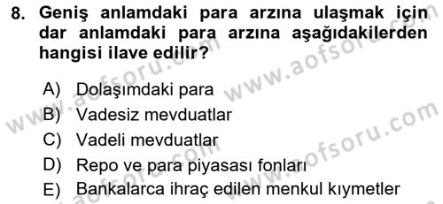 Turizm Ekonomisi Dersi 2022 - 2023 Yılı (Final) Dönem Sonu Sınav Soruları 8. Soru