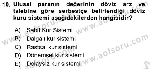 Turizm Ekonomisi Dersi 2022 - 2023 Yılı Yaz Okulu Sınav Soruları 10. Soru