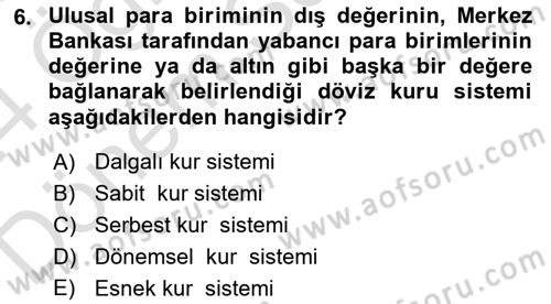 Turizm Ekonomisi Dersi 2023 - 2024 Yılı (Final) Dönem Sonu Sınav Soruları 6. Soru