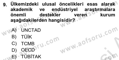 Turizm Ekonomisi Dersi 2023 - 2024 Yılı (Final) Dönem Sonu Sınav Soruları 9. Soru