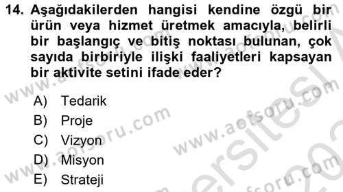 Turizm Ekonomisi Dersi 2023 - 2024 Yılı Yaz Okulu Sınav Soruları 14. Soru
