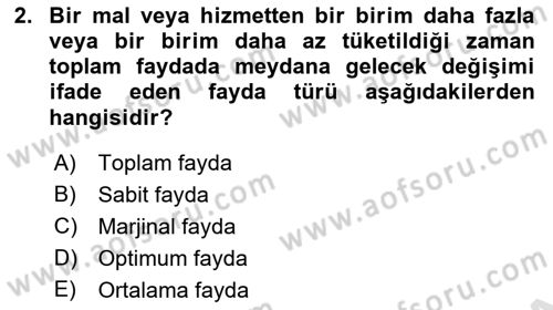 Turizm Ekonomisi Dersi 2023 - 2024 Yılı Yaz Okulu Sınav Soruları 2. Soru
