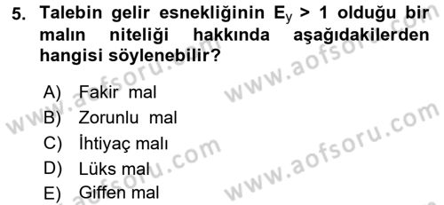 Turizm Ekonomisi Dersi 2023 - 2024 Yılı Yaz Okulu Sınav Soruları 5. Soru