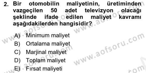 Uluslararası İktisat Dersi 2017 - 2018 Yılı 3 Ders Sınav Soruları 2. Soru