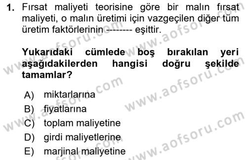 Uluslararası İktisat Dersi 2021 - 2022 Yılı (Final) Dönem Sonu Sınav Soruları 1. Soru