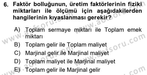 Uluslararası İktisat Dersi 2022 - 2023 Yılı (Vize) Ara Sınav Soruları 6. Soru