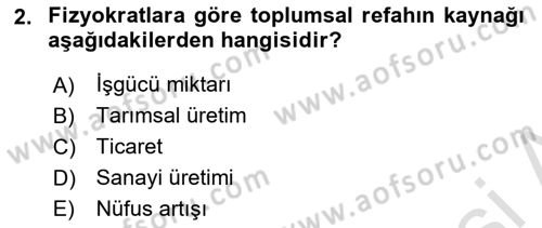 Uluslararası İktisat Dersi 2023 - 2024 Yılı (Vize) Ara Sınav Soruları 2. Soru