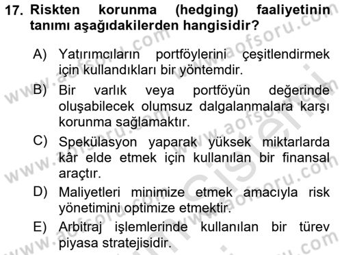 Uluslararası İktisat Dersi 2024 - 2025 Yılı (Final) Dönem Sonu Sınav Soruları 17. Soru