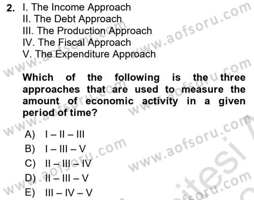 Macroeconomic Theory Dersi 2023 - 2024 Yılı (Vize) Ara Sınav Soruları 2. Soru