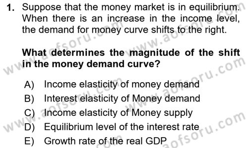 Macroeconomic Theory Dersi 2023 - 2024 Yılı (Final) Dönem Sonu Sınav Soruları 1. Soru