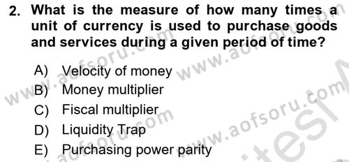 Macroeconomic Theory Dersi 2024 - 2025 Yılı (Vize) Ara Sınav Soruları 2. Soru