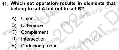Mathematical Economics Dersi 2024 - 2025 Yılı (Vize) Ara Sınav Soruları 11. Soru