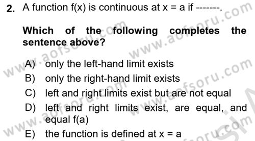 Mathematical Economics Dersi 2024 - 2025 Yılı (Vize) Ara Sınav Soruları 2. Soru