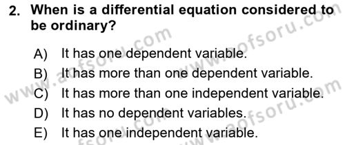 Mathematical Economics Dersi 2024 - 2025 Yılı (Final) Dönem Sonu Sınav Soruları 2. Soru