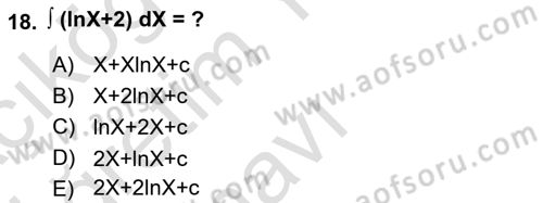 Mathematical Economics Dersi 2024 - 2025 Yılı Yaz Okulu Sınav Soruları 18. Soru