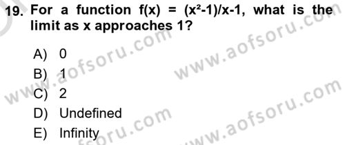 Mathematical Economics Dersi 2024 - 2025 Yılı Yaz Okulu Sınav Soruları 19. Soru