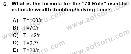 Mathematical Economics Dersi 2025 - 2026 Yılı (Final) Dönem Sonu Sınav Soruları 6. Soru