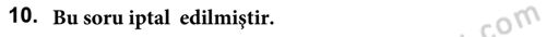 Para ve Banka Dersi 2018 - 2019 Yılı (Final) Dönem Sonu Sınav Soruları 10. Soru