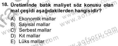 Bilgi Ekonomisi Dersi 2012 - 2013 Yılı (Vize) Ara Sınav Soruları 18. Soru