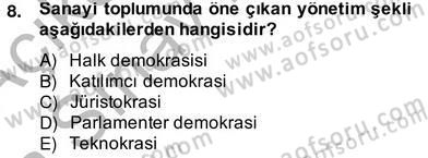 Bilgi Ekonomisi Dersi 2012 - 2013 Yılı (Vize) Ara Sınav Soruları 8. Soru