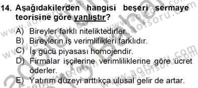 Bilgi Ekonomisi Dersi 2012 - 2013 Yılı (Final) Dönem Sonu Sınav Soruları 14. Soru