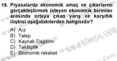 Bilgi Ekonomisi Dersi 2012 - 2013 Yılı (Final) Dönem Sonu Sınav Soruları 19. Soru
