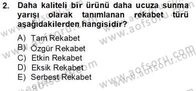 Bilgi Ekonomisi Dersi 2012 - 2013 Yılı (Final) Dönem Sonu Sınav Soruları 2. Soru