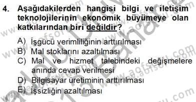 Bilgi Ekonomisi Dersi 2012 - 2013 Yılı (Final) Dönem Sonu Sınav Soruları 4. Soru
