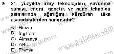 Bilgi Ekonomisi Dersi 2012 - 2013 Yılı (Final) Dönem Sonu Sınav Soruları 9. Soru