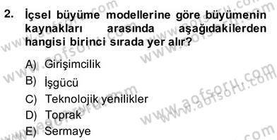 Bilgi Ekonomisi Dersi 2013 - 2014 Yılı (Vize) Ara Sınav Soruları 2. Soru