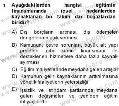 Bilgi Ekonomisi Dersi 2013 - 2014 Yılı (Final) Dönem Sonu Sınav Soruları 1. Soru