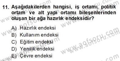 Bilgi Ekonomisi Dersi 2013 - 2014 Yılı (Final) Dönem Sonu Sınav Soruları 11. Soru