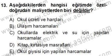 Bilgi Ekonomisi Dersi 2013 - 2014 Yılı (Final) Dönem Sonu Sınav Soruları 13. Soru